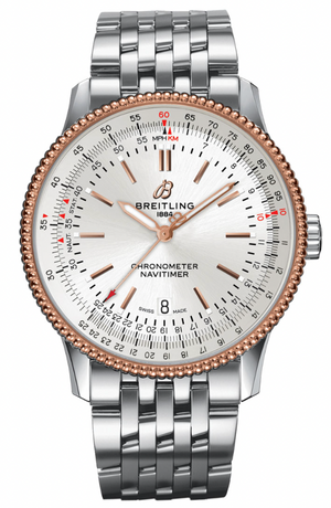 Shop Authentic Breitling Navitimer Automatic 41mm White Dial Silver Stainless Steel Mens Watch - U17326211G1A1 - Luxxuri