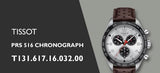  Shop Authentic Tissot T Sport PRS 516 Chronograph Silver Dial Brown Leather Strap Watch for Men - T131.617.16.032.00 - Luxxuri