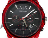  Shop Authentic Armani Exchange Outerbanks Chronograph Black Dial Black Silicone Strap Watch For Men - AX1338 - Luxxuri