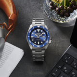  Shop Authentic Seiko 5 Sports Automatic Analog Blue Dial Silver Steel Strap Watch For Men - SRPD51K1 - Luxxuri