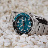  Shop Authentic Seiko 5 Sports SKX Skeleton Green Dial Silver Steel Strap Watch For Men - SRPJ45K1 - Luxxuri