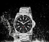  Shop Authentic Gucci Dive Quartz Black Dial Silver Steel Strap Watch For Men - YA136301 - Luxxuri