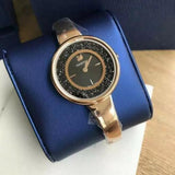  Shop Authentic Swarovski Crystalline Pure Black Dial Rose Gold Steel Strap Watch for Women - 5295334 - Luxxuri