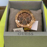  Shop Authentic Guess BFF Multifunction Brown Dial Rose Gold Steel Strap Watch for Women - W0231L8 - Luxxuri