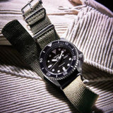  Shop Authentic Seiko 5 Sport Automatic Black Dial Green Nylon Strap Watch For Men - SRPD65K4 - Luxxuri