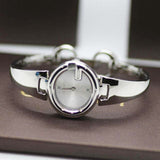  Shop Authentic Gucci Guccissima Quartz Silver Dial Silver Steel Strap Watch For Women - YA134502 - Luxxuri