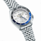  Shop Authentic Seiko 5 Sports SKX GMT Automatic Sky Blue Dial Silver Steel Strap Watch For Men - SSK033K1 - Luxxuri