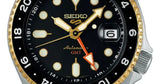  Shop Authentic Seiko 5 Sports SKX GMT Automatic Mocha Black Dial Brown Leather Strap Watch For Men - SSK036K1 - Luxxuri