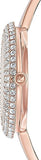  Shop Authentic Swarovski Crystal Rose Silver Dial Rose Gold Steel Strap Watch for Women - 5484073 - Luxxuri