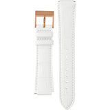  Shop Authentic Swarovski Era Journey Silver Dial White Leather Strap Watch for Women - 5295346 - Luxxuri