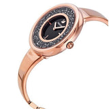  Shop Authentic Swarovski Crystalline Pure Black Dial Rose Gold Steel Strap Watch for Women - 5295334 - Luxxuri