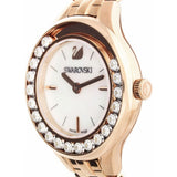  Shop Authentic Swarovski Lovely Crystals Mother of Pearl Dial Rose Gold Steel Strap Watch for Women - 5261496 - Luxxuri