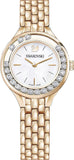  Shop Authentic Swarovski Lovely Crystals Mother of Pearl Dial Rose Gold Steel Strap Watch for Women - 5261496 - Luxxuri