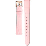  Shop Authentic Swarovski Crystal Quartz Pink Dial Pink Leather Strap Watch for Women - 5575217 - Luxxuri