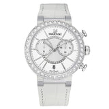  Shop Authentic Swarovski Citra Sphere Chronograph White Dial White Leather Strap Watch for Women - 5027127 - Luxxuri