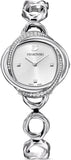  Shop Authentic Swarovski Crystal Flower Silver Dial Silver Steel Strap Watch for Women - 5547622 - Luxxuri