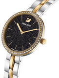  Shop Authentic Swarovski Cosmopolitan Black Dial Two Tone Steel Strap Watch for Women - 5644072 - Luxxuri