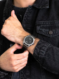  Shop Authentic Fossil Machine Chronograph Black Dial Grey Steel Strap Watch for Men - FS4774 - Luxxuri