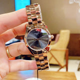  Shop Authentic Tissot T Wave Anthracite Dial Rose Gold Steel Strap Watch For Women - T112.210.33.061.00 - Luxxuri