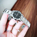  Shop Authentic Tissot T Wave Black Dial Two Tone Steel Strap Watch For Women - T023.210.11.056.00 - Luxxuri