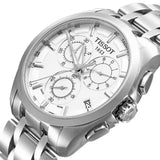  Shop Authentic Tissot Couturier Chronograph White Dial Silver Steel Strap Watch For Men - T035.617.11.031.00 - Luxxuri
