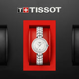  Shop Authentic Tissot T Lady Flamingo Diamonds White Dial Silver Steel Strap Watch For Women - T094.210.11.116.01 - Luxxuri