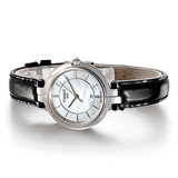  Shop Authentic Tissot T Lady Flamingo Mother of Pearl White Dial Black Leather Strap Watch for Women - T094.210.16.111.00 - Luxxuri
