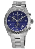  Shop Authentic Tissot PR 100 Sport Quartz Chronograph Blue Dial Silver Steel Strap Watch For Men - T101.617.11.041.00 - Luxxuri