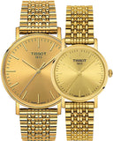  Shop Authentic Tissot Everytime Gent Gold Dial Gold Mesh Bracelet Watch for Men - T143.410.33.021.00 - Luxxuri