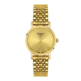  Shop Authentic Tissot T Classic Everytime Desire Small Gold Dial Gold Mesh Bracelet Watch For Women - T109.210.33.021.00 - Luxxuri