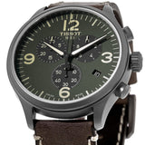  Shop Authentic Tissot T Sport Chrono XL Green Dial Brown Leather Strap Watch For Men - T116.617.36.097.00 - Luxxuri