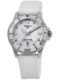  Shop Authentic Tissot Seastar 1000 Mother of Pearl White Dial White Rubber Strap Watch for Women - T120.210.17.116.00 - Luxxuri