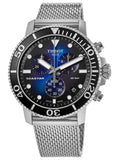  Shop Authentic Tissot Seastar 1000 Chronograph Blue Dial Silver Mesh Bracelet Watch For Men - T120.417.11.041.02 - Luxxuri