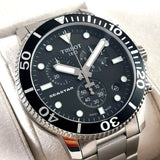  Shop Authentic Tissot Seastar 1000 Chronograph Black Dial Silver Steel Strap Watch For Men - T120.417.11.051.00 - Luxxuri