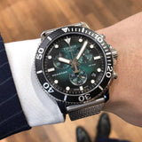  Shop Authentic Tissot Seastar 1000 Chronograph Green Dial Silver Mesh Bracelet Watch For Men - T120.417.11.091.00 - Luxxuri