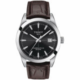  Shop Authentic Tissot Gentleman Powermatic 80 Silicium Black Dial Brown Leather Strap Watch For Men - T127.407.16.051.01 - Luxxuri