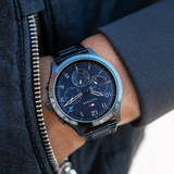  Shop Authentic Tommy Hilfiger Asher Chronograph Blue Dial Blue Steel Strap Watch For Men - 1791853 - Luxxuri