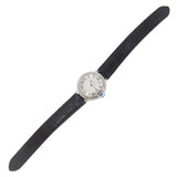  Shop Authentic Cartier Ballon Bleu De Cartier Silver Dial Black Leather Strap Watch for Women - WSBB0034 - Luxxuri