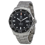  Shop Authentic Tag Heuer Aquaracer Automatic Caliber 5 Black Dial Silver Steel Strap Watch for Men - WAN2110.BA0822 - Luxxuri