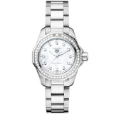  Shop Authentic Tag Heuer Aquaracer Professional 200 Quartz Diamond Mother of Pearl Dial Silver Steel Strap Watch for Women - WBP1417.BA0622 - Luxxuri
