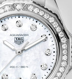  Shop Authentic Tag Heuer Aquaracer Professional 200 Quartz Diamond Mother of Pearl Dial Silver Steel Strap Watch for Women - WBP1417.BA0622 - Luxxuri