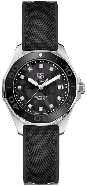  Shop Authentic Tag Heuer Aquaracer Black Mother of Pearl Dial Watch for Women - WAY131M.FT6092 - Luxxuri