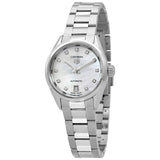  Shop Authentic Tag Heuer Carrera Diamonds Mother of Pearl Dial Silver Steel Strap Watch for Women - WBN2412.BA0621 - Luxxuri