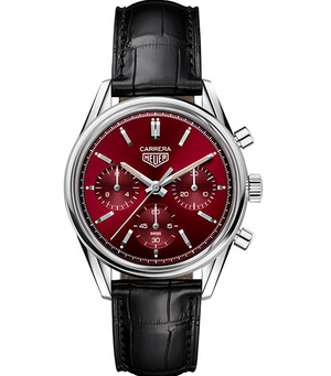  Shop Authentic Tag Heuer Carrera Automatic Chronograph Red Dial Black Leather Strap Watch for Men - CBK221G.FC6479 - Luxxuri