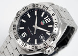  Shop Authentic Tag Heuer Formula 1 Stainless Steel 41mm Black Dial Silver Steel Strap Watch for Men - WAZ1112.BA0875 - Luxxuri