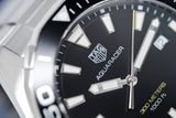  Shop Authentic Tag Heuer Aquaracer Quartz Black Dial Silver Steel Strap Watch for Men - WAY101A.BA0746 - Luxxuri
