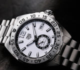  Shop Authentic Tag Heuer Formula 1  Calibre 6 Automatic White Dial Silver Steel Strap Watch for Men - WAZ2013.BA0842 - Luxxuri