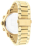  Shop Authentic Tommy Hilfiger Troy Chronograph Black Dial Gold Steel Strap Watch For Men - 1792109 - Luxxuri