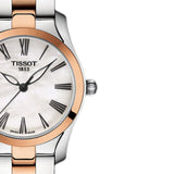  Shop Authentic Tissot T Wave Mother of Pearl Dial Two Tone Steel Strap Watch For Women - T112.210.22.113.01 - Luxxuri