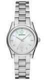 Emporio Armani Federica Mother of Pearl Dial Silver Steel Strap Watch For Women - AR11557